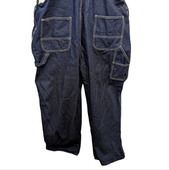 Vintage USA WORKS denim overalls 50x32 - Picture 6 of 9